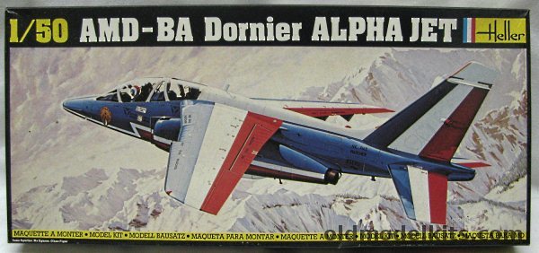 Heller 1/50 AMD-BA-Dornier Alpha Jet - Patrouille de France / Luftwaffe, 504 plastic model kit